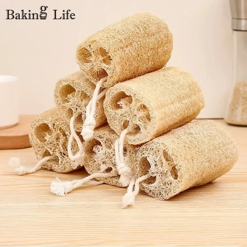 3 Pcs Multi Natural Loofah Washing Brushes Luffa Loofa Bath Body Shower Sponge Kitchen Cleaing Scrubber Bathroom Accessories