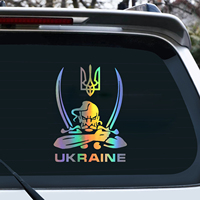 Car Sticker Vinyl Cool UKRAINE adhensive Reflective Sticker On Car Funny 3D Stickers Decals Car Styling