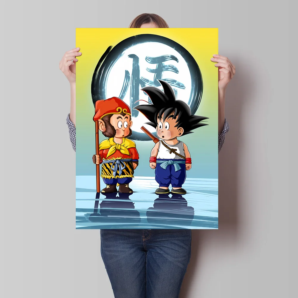 Canvas Posters Dragon Ball Goku Jeugd Cuadros Beste Cadeau Moderne Woonkamer Decor Wall Art Kid Actiefiguren Klassieke Anime