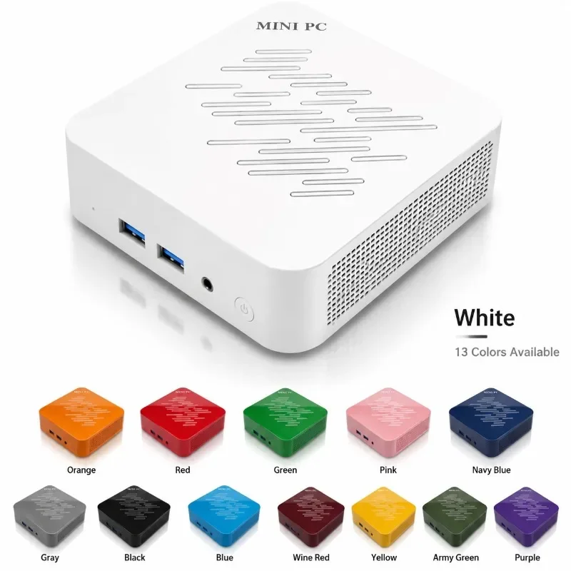 Intel N150 Mini PC Host 16GB RAM Optional 1TB/2TB SSD Windows11 WiFi6 BT5.2 4K HD Output Space Saving Desktop For Office Gaming