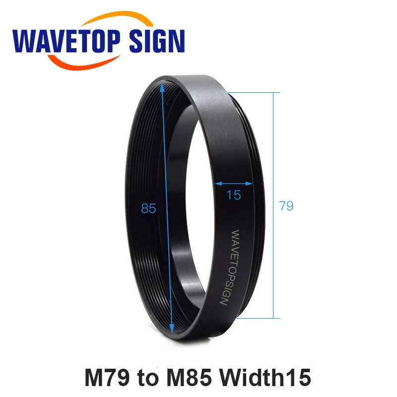 SignkoRay Scan Lens Adapter Ring M79 to M85 Extend Ring Width 15/18/20/22/30mm for Fiber Laser Marking Machine