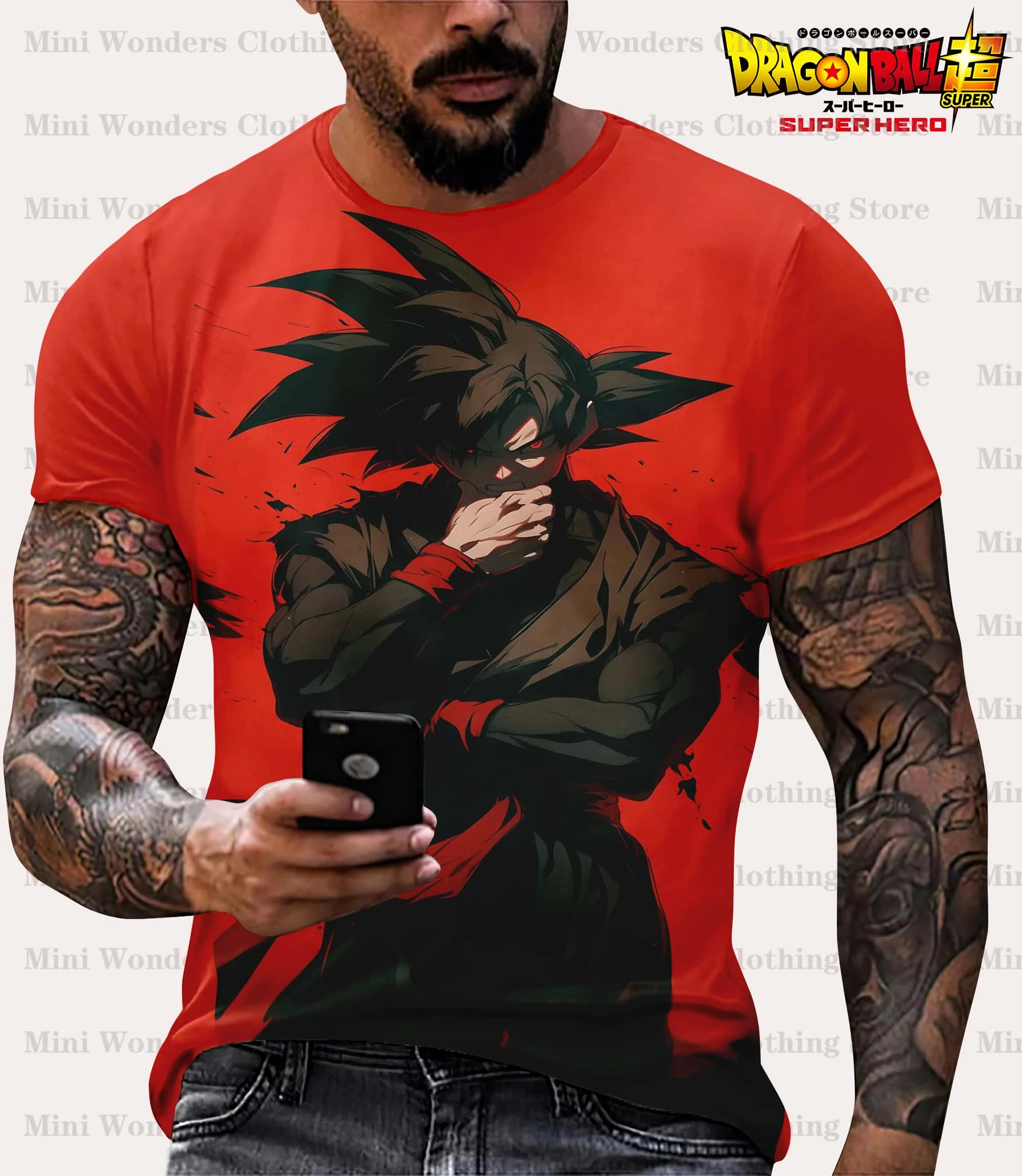 

2025 New Dragon Ball Japanese Anime Goku Kakarot Summer Men's T-Shirt Boy Y2k Harajuku Kids Parent-Child Trend Short Sleeve Tops