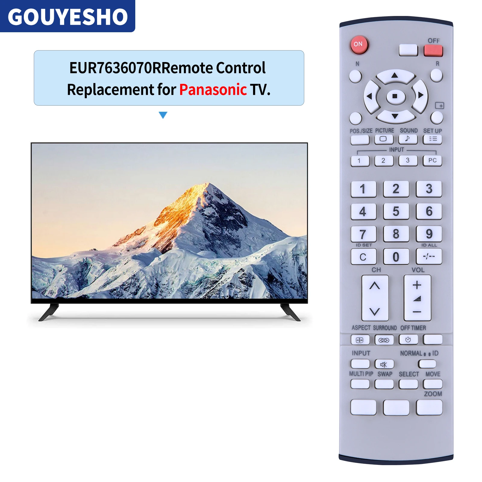 Новинка, пульт дистанционного управления для Panasonic EUR7636070R, телефон, стандартный дисплей, плазменный дисплей HDTV TV