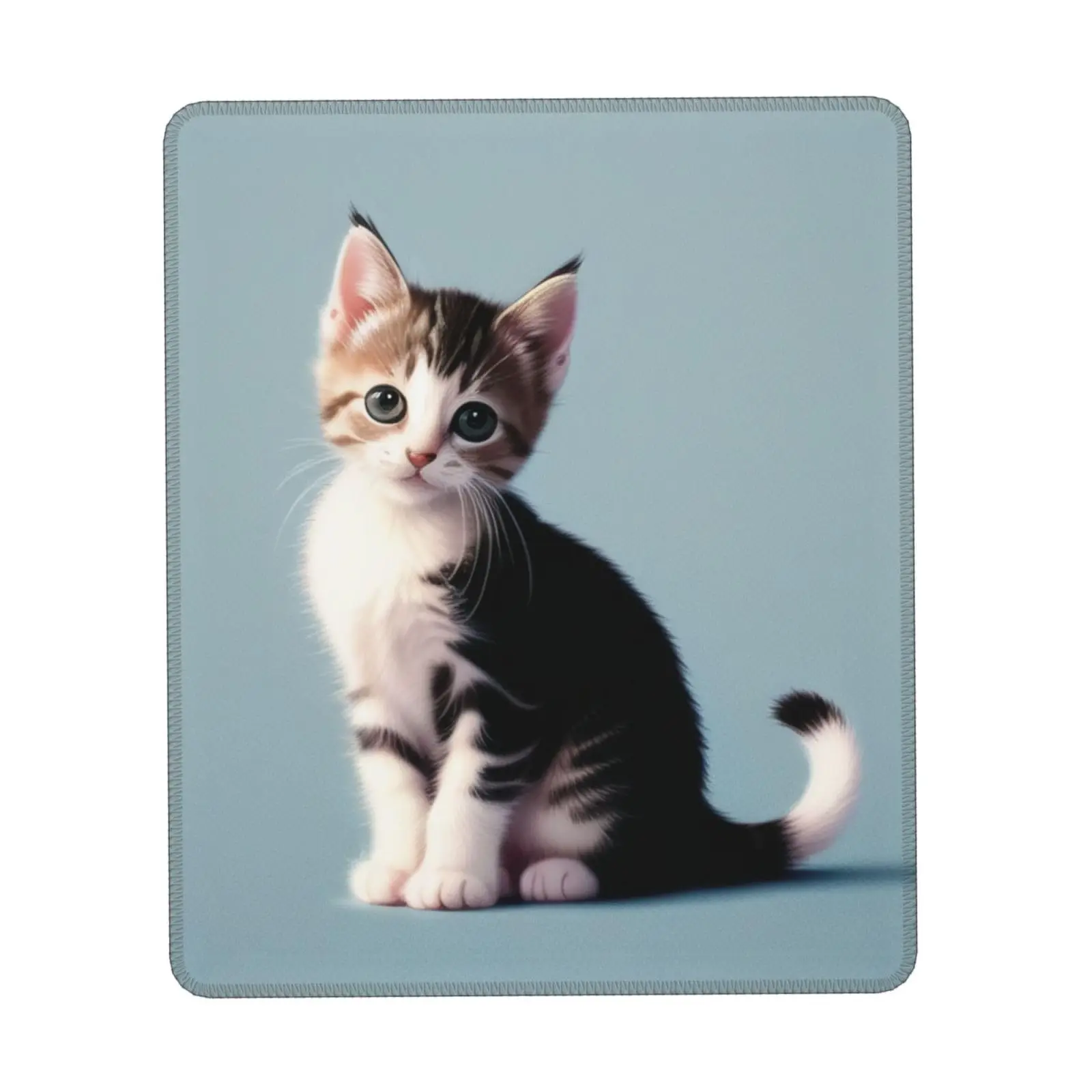 Souris de jeu d'impression de chat chaton mignon, tapis de clavier en polymères, tapis de bureau, souris de jeu, sous-marin, ordinateur, 22x18cm, haute qualité