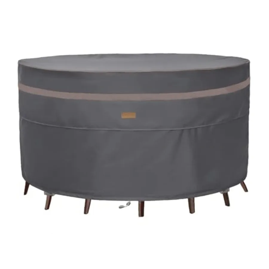 

Прочные водонепроницаемые чехлы для садовой мебели, устойчивые к выцветанию, для уличной мебели и стульев, большие, диаметр 84 дюйма x высота 28 дюймов.