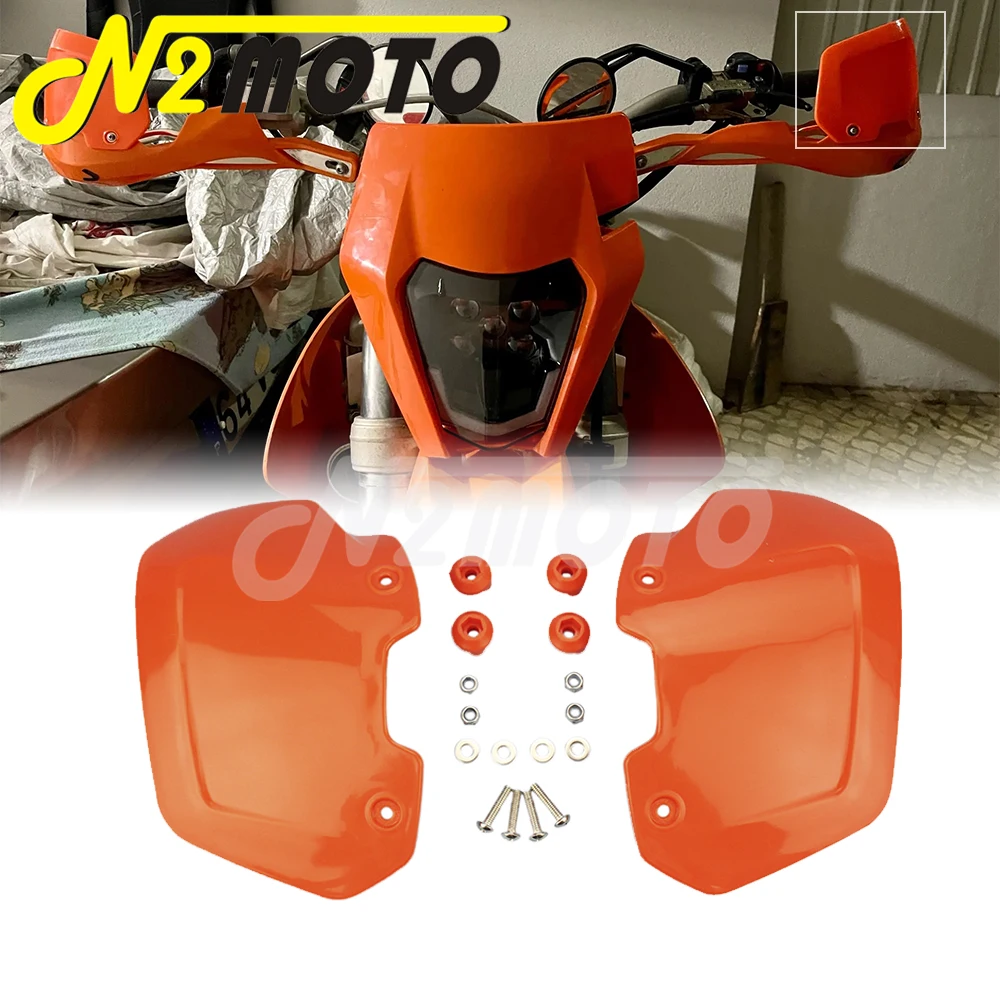 Universal Motorcycle Rising Shield Hand Guards ABS Plastic Handguard Extensions Windshield For Pit Dirt Bike Harley BMW Suzuki