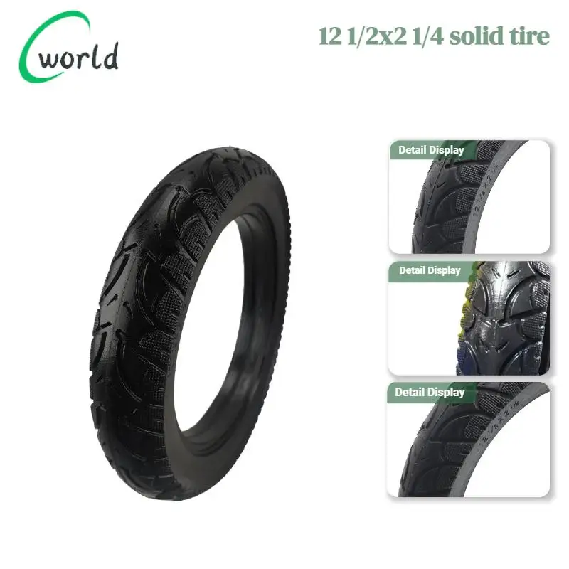 

Твердые шины 12 1/2 x 2 1/4, взрывозащищенные прочные шины, подходящие для электромобилей и скутеров