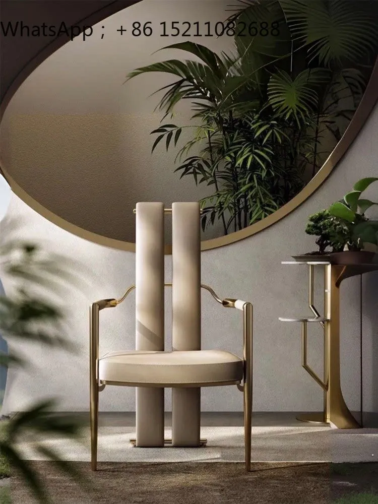SCY villa high-end dining chair tea table tea table master chair office study chair