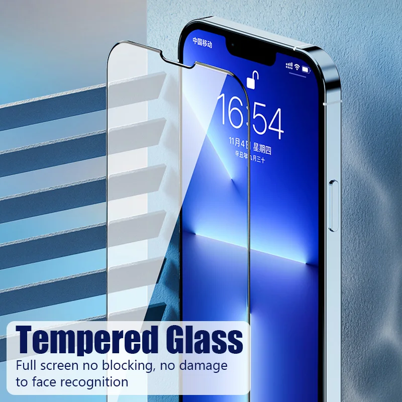 3PCS Tempered Glass for iPhone 15 14 13 12 11 16 Pro Max Mini Screen Protector for iPhone X XS Max XR 7 8 14 15 Plus SE 2020