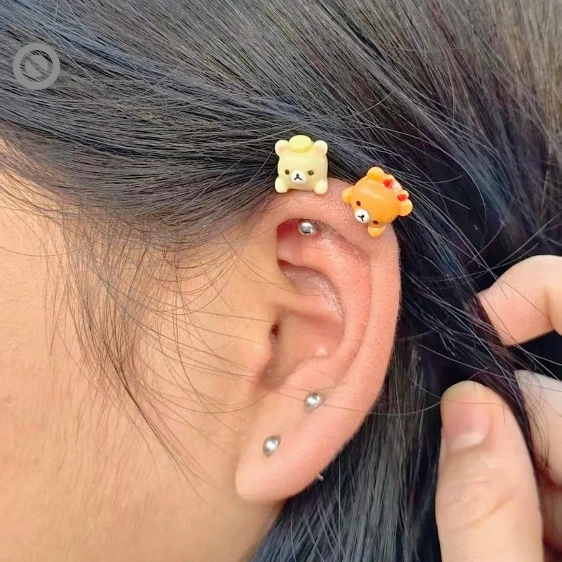 Милые серьги-гвоздики Rilakkum – обзор и цена Body Jewelry Kit