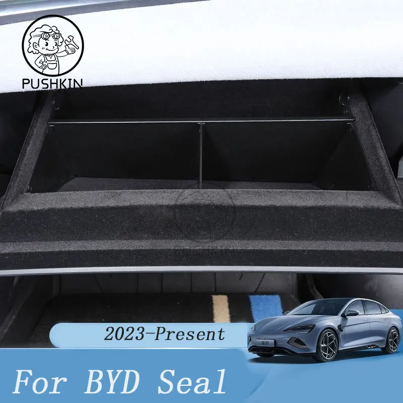 For BYD Seal  Atto 4 2023 2024 Co-driver Glove Box Storage Partition TANK Sundry Storage Box Interior Modification Accessories