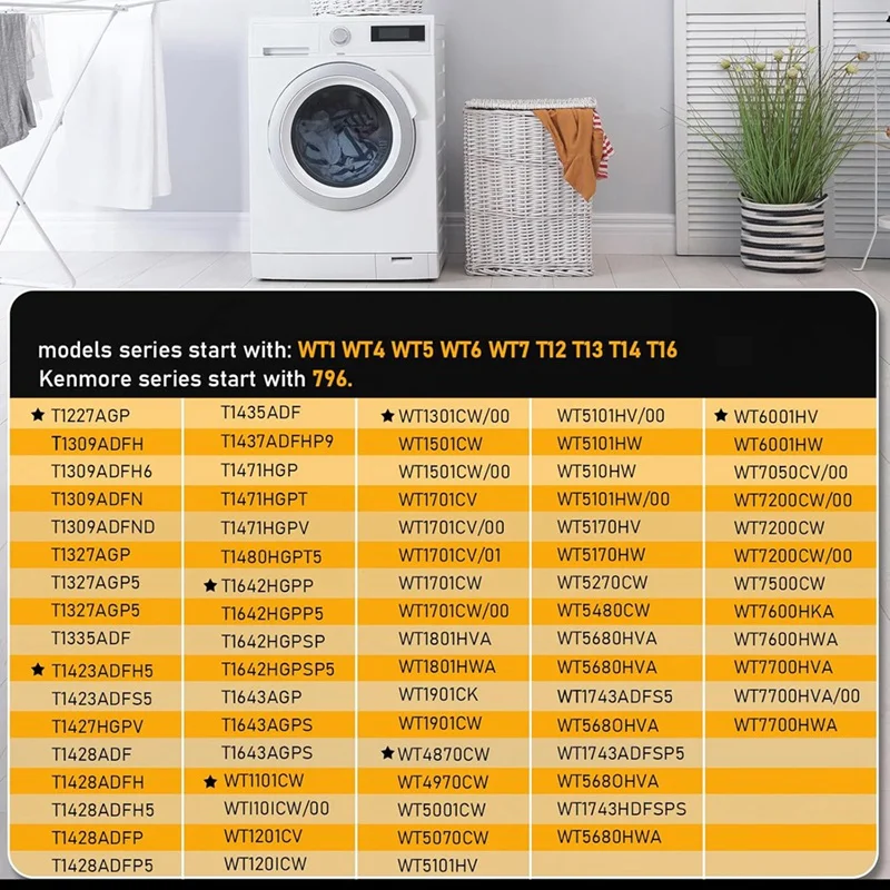 Válvula de entrada de agua para lavadora, accesorio para WT1101CW, WT4870CW, WT7200CW, Kenmore 79631522211, 5221EA1008F, AJU73213301