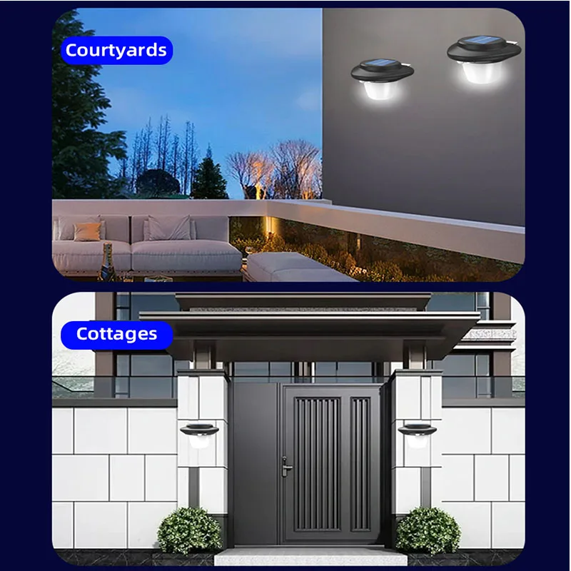 1-4Pcs LED Solar Wall Lights Motion Sensor Street Light Outdoor Waterproof Tungsten Lamp Garden Lighting Terrace Path Yard Fence