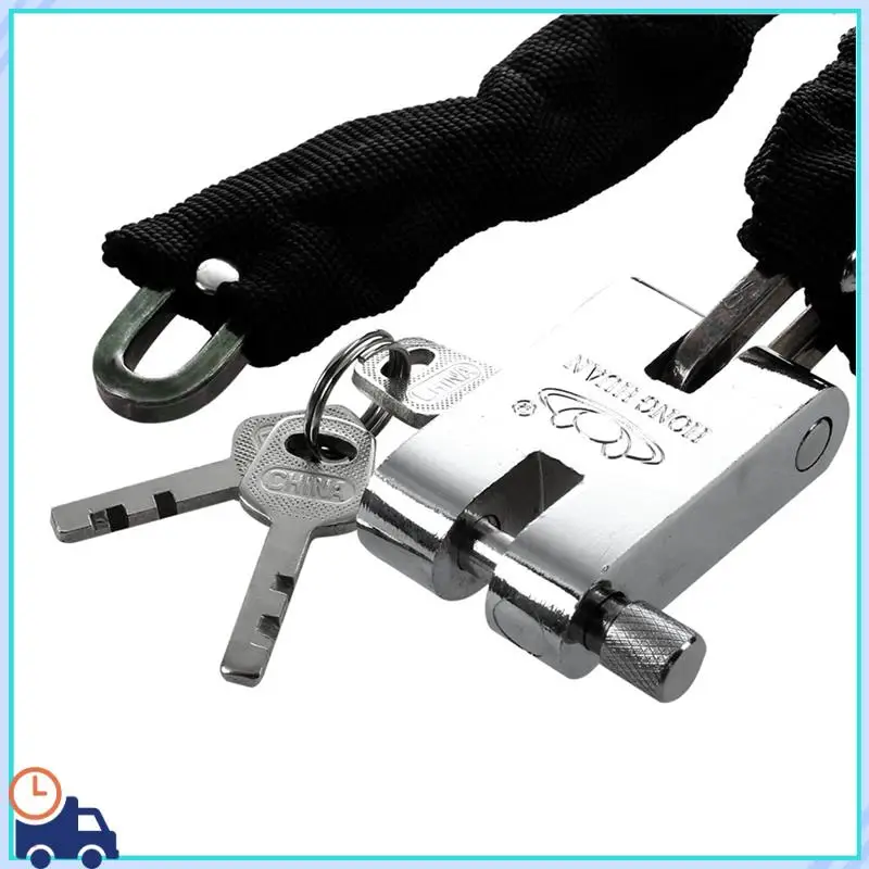 

Bike Lock 65CM Metal Anti-Theft MTB Road Bike Heavy Duty Safety Lock Motorcycle Padlock Bicycle Chain Lock With Key Easy To Use
