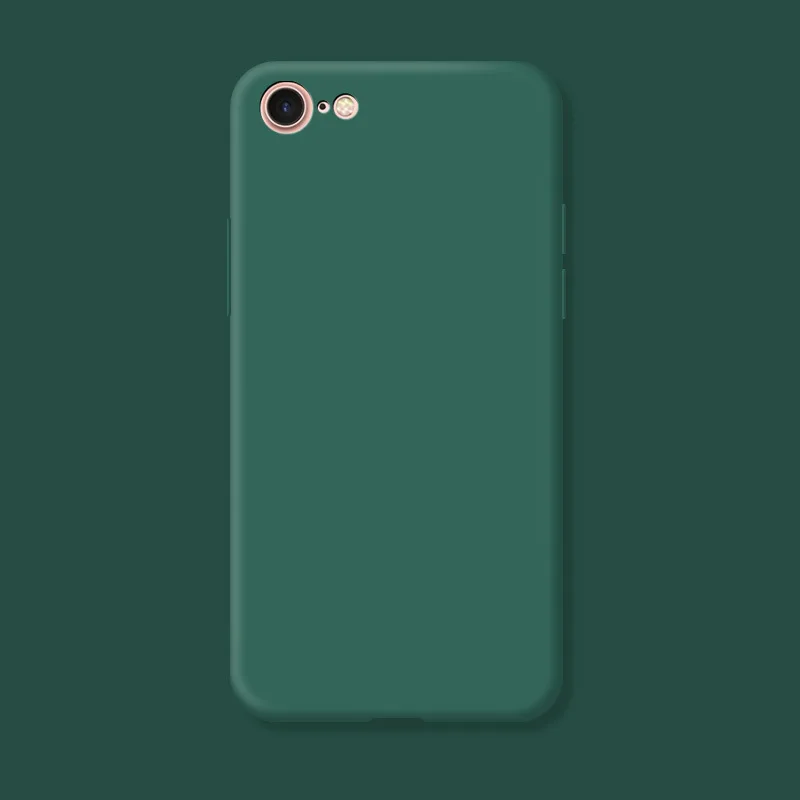 Original Case For iphone 7 8 SE 2020 2022 Shockproof TPU Liquid Silicone Protective Phone Back Cover for iphone 7 8 SE2 SE3 Case