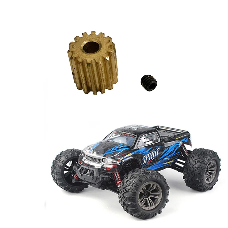 AS96-4X Logam Motor Gear QWJ05 untuk Xinlehong Hosim Q901 Q902 Q903 1/16 RC Mobil Suku Cadang Aksesoris