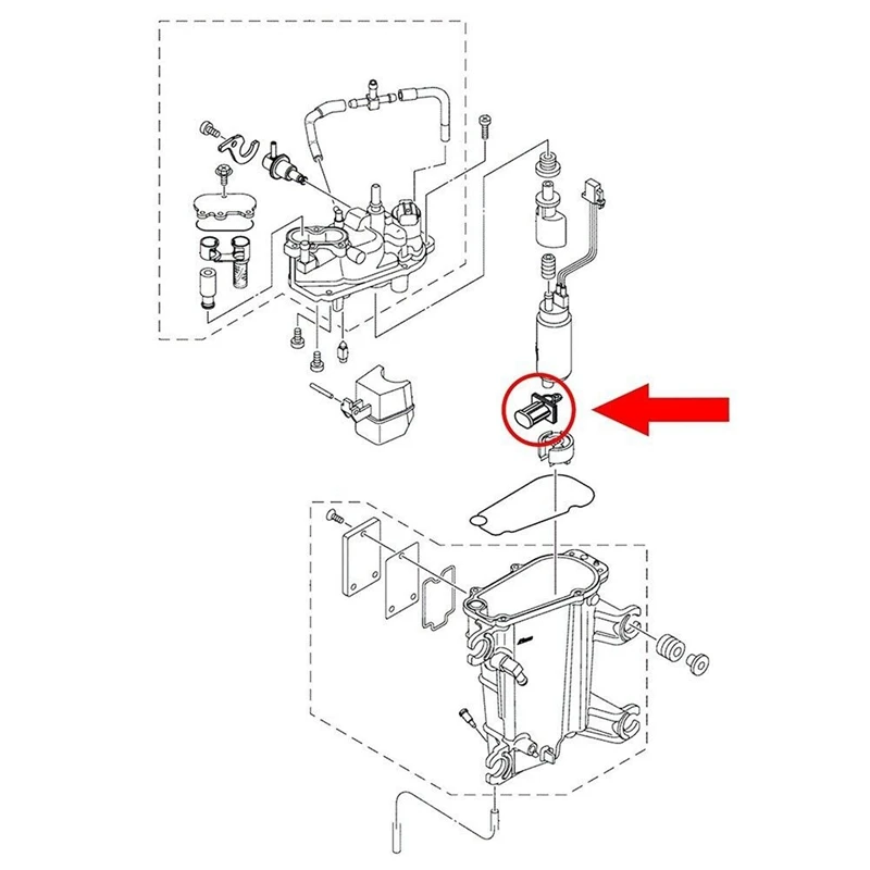 Fuel Pump Filter Strainer Outboard For YAMAHA F/FL/LF/VF 63P-13915-00-00 6CB-13915-00-00