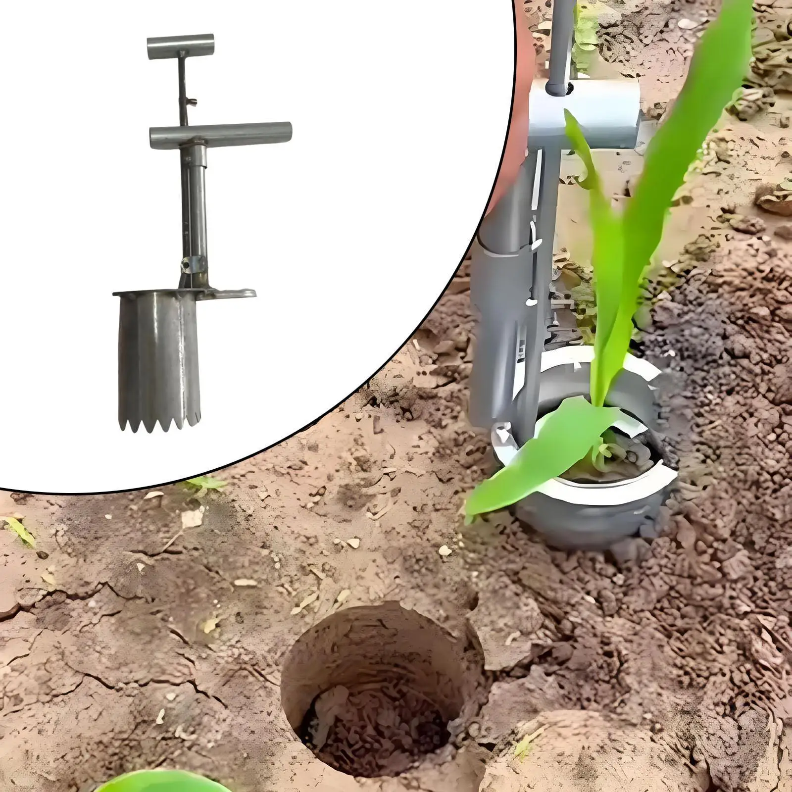 

Bulb Planter Lawn Premium Professional Plugger Stainless Steel Planting Tool