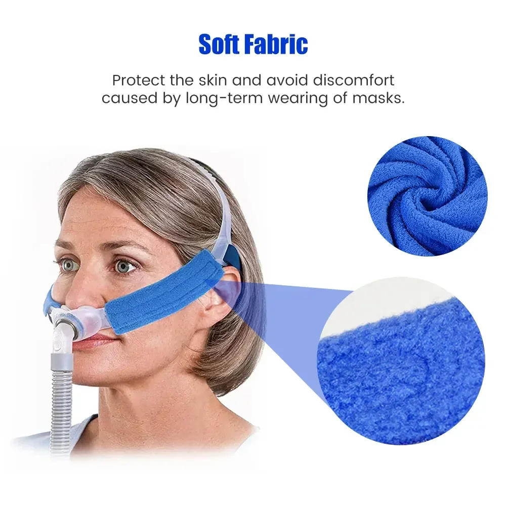 1/2/4/8PCS Cpap Headband Cover Mask Cover Face Suede Face Pad Sleep Mask Cushion Soft Mask Accessories for Face Pressure Relief