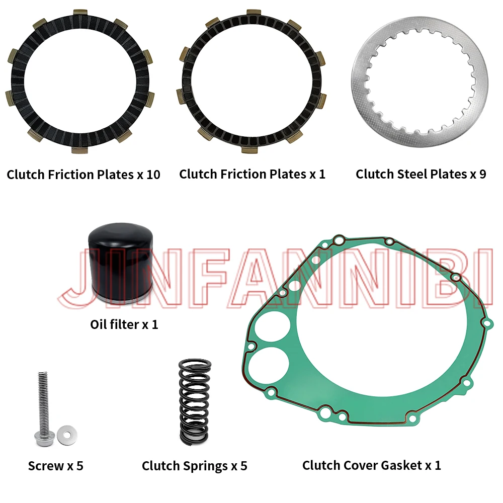 

Clutch Friction Plates Kit & Cover Gasket For Suzuki GSXR750 2000 2001 2002 2003 #21441-31E20