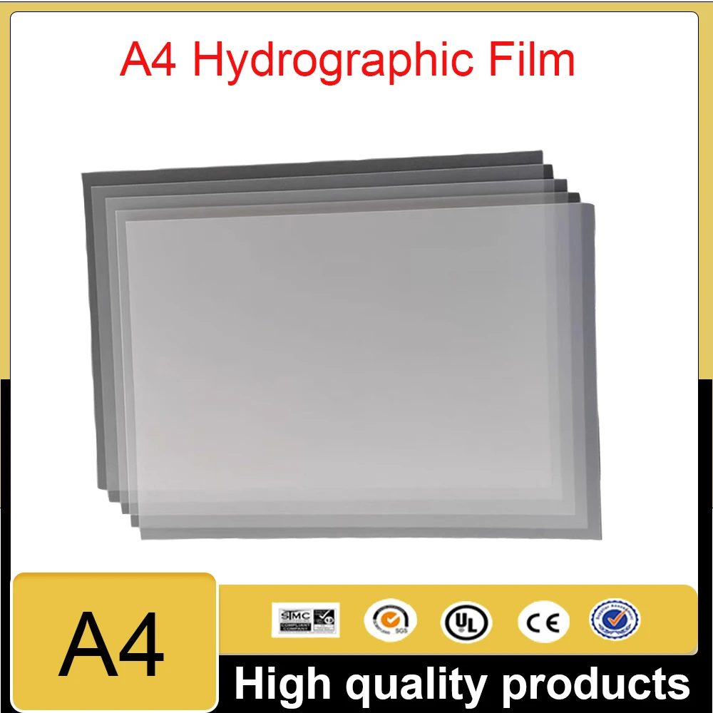 A4 Hydrographic Blank Film Printable Water Transfer Printing Dipping Film Activator Hydrographic Activator for DIY Crafts