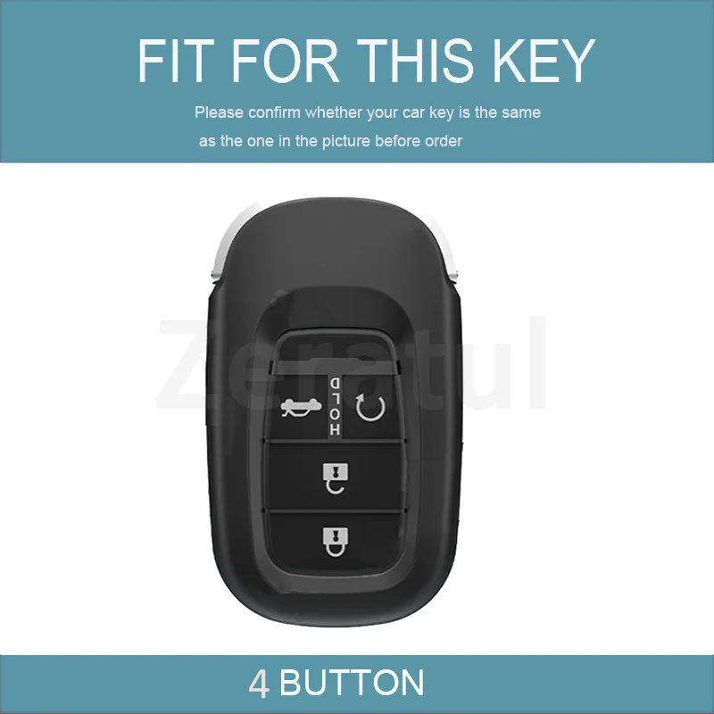 For Honda Civic 11th Gen Accord Vezel Freed Pilot CRV 2021 2022 4 Buttons Car Remote Key Case Cover Protector Accessories