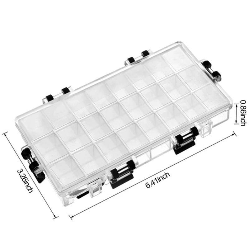 Hermético Paint Palette Box, Recipientes De Armazenamento De Tinta Aquarela, Organizador de Pintura Molhada, 24 Poços, 2Pcs