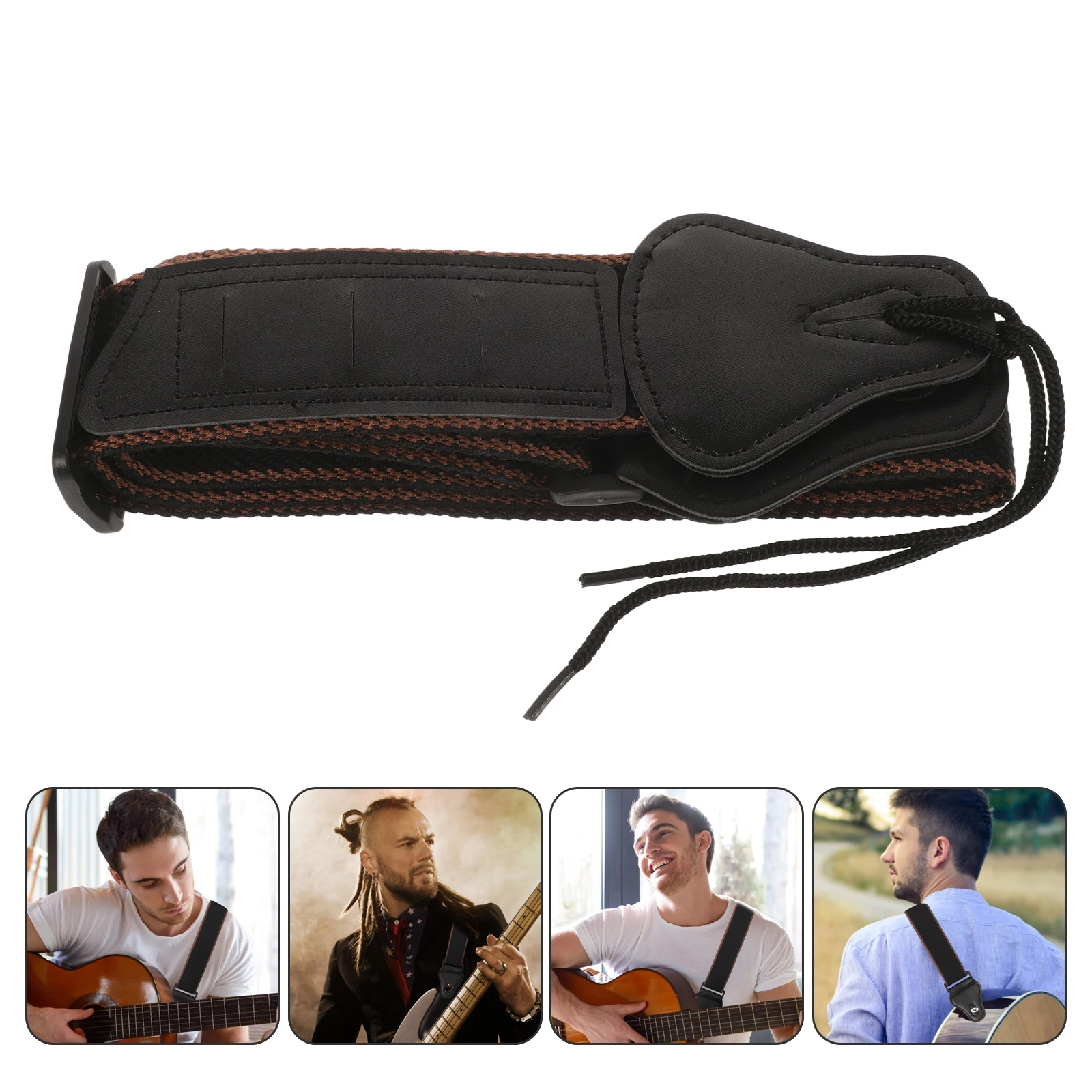 

Guitar Strap Acoustic Straps Shoulder for Ukulele Electric Men Polyester Bass Travel