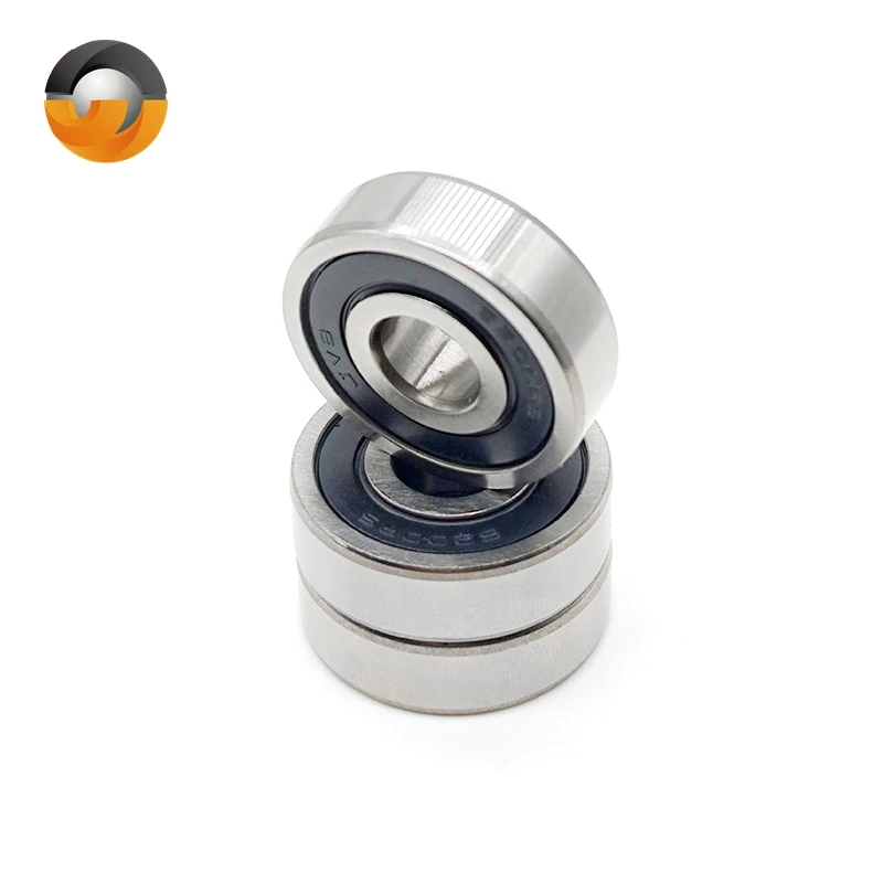 이중 고무 씰링 커버, 깊은 홈 볼 베어링, 6200RS, 6200-2RS, 10*30*9mm, 2 개