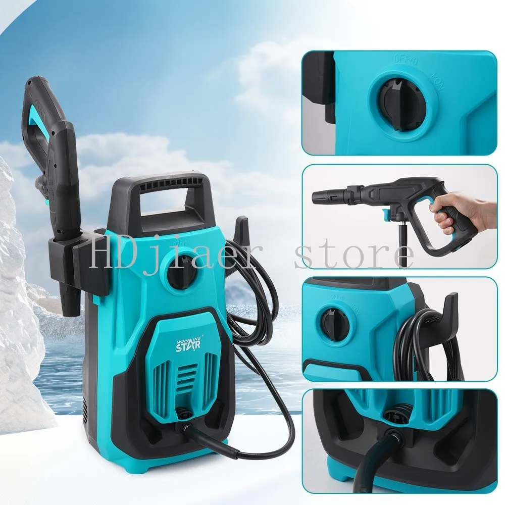 

New 1200W high pressure water gun multi-function portable household car washing machine