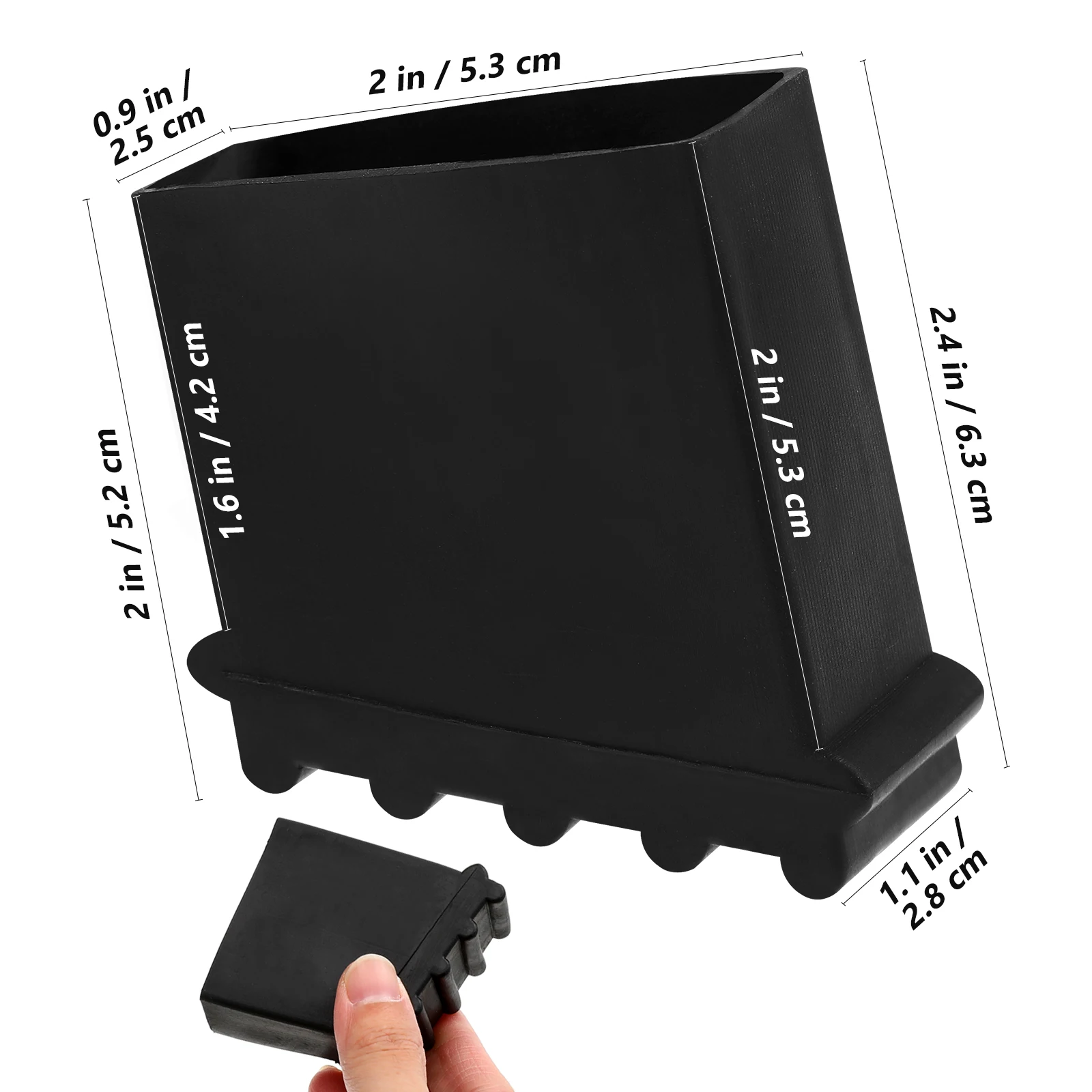 4Pcs Rubber Ladder Feet Covers Non Slip Mats Thickened Protector Bumpers Floor Protection For Telescopic Ladders Ladder Pads 