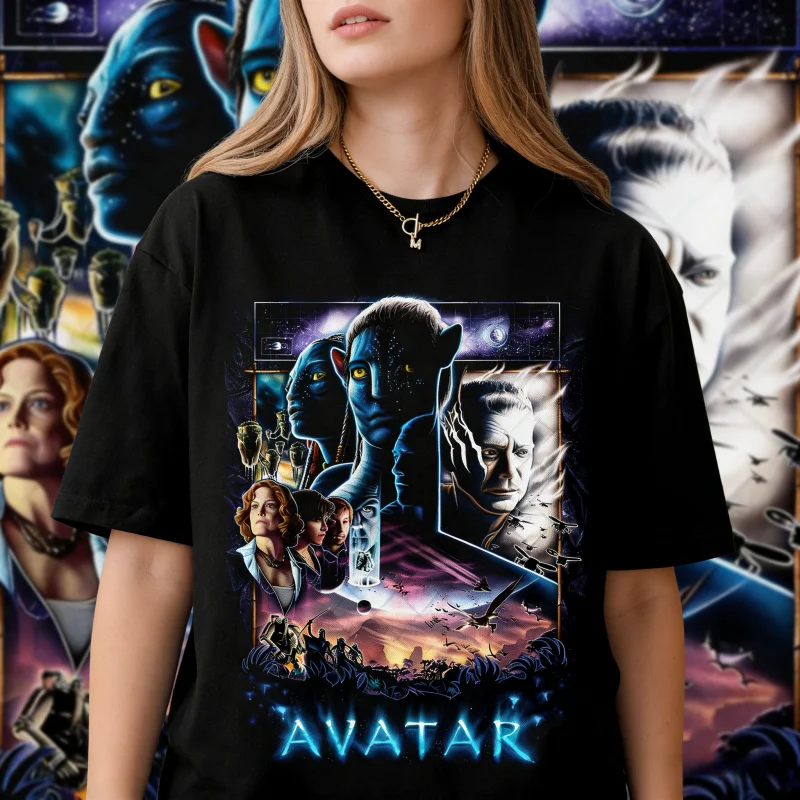 

2025 Retro 90's Comfort Colors Avatar Vintage T-Shirt Gift for Women and Man Unisex 100% Pure Cotton Printed Breathable T-shirt