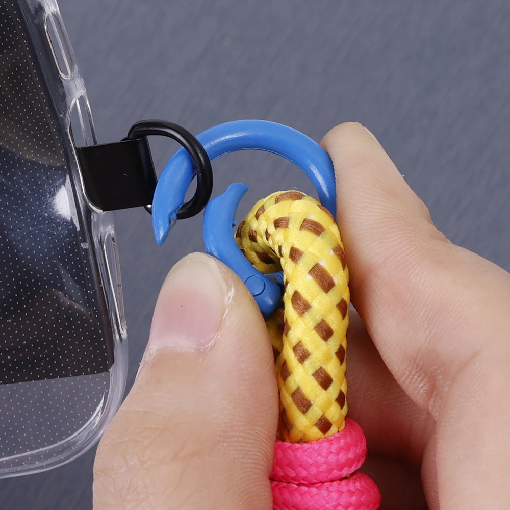 Short Colorful Mobile Phones Lanyard For iPhone Samsung Xiaomi Huawei Google Universal Anti Lost Wristband Hanging Rope