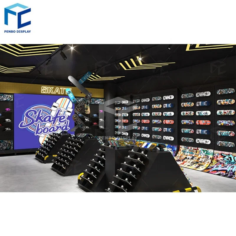 

2025customized.Retail Sportswear Store Equipment Industrial Sport Shop Interior Design Furniture Custom Basketball Suit Shop Fix