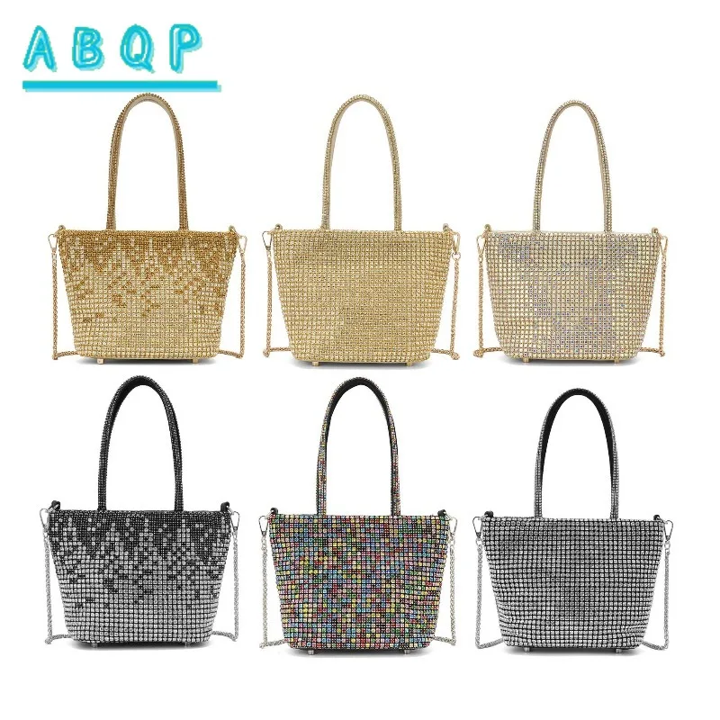 Women's Diamond-encrusted Handbags Luxury Brand Diamond-encrusted Shiny Women's Shoulder Bags Shiny Personalized Women's Bags