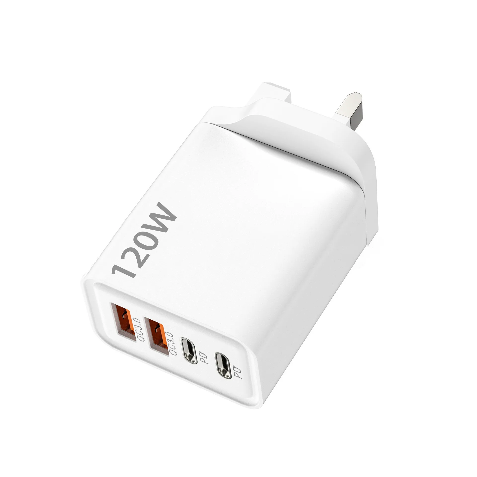 Fast Charging USB Type C Charger 120W 4 Port PD Quick Charge 3.0 For iPhone Samsung Xiaomi Huawei EU US UK Plug Phone Adapter image 3