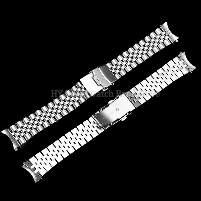 18mm 19mm 20mm 21mm 22mm 23mm 24mm 26mm Stainless Steel Watch Strap for Seiko Wrist Band for Jubilee Curved End Luxury Bracelet