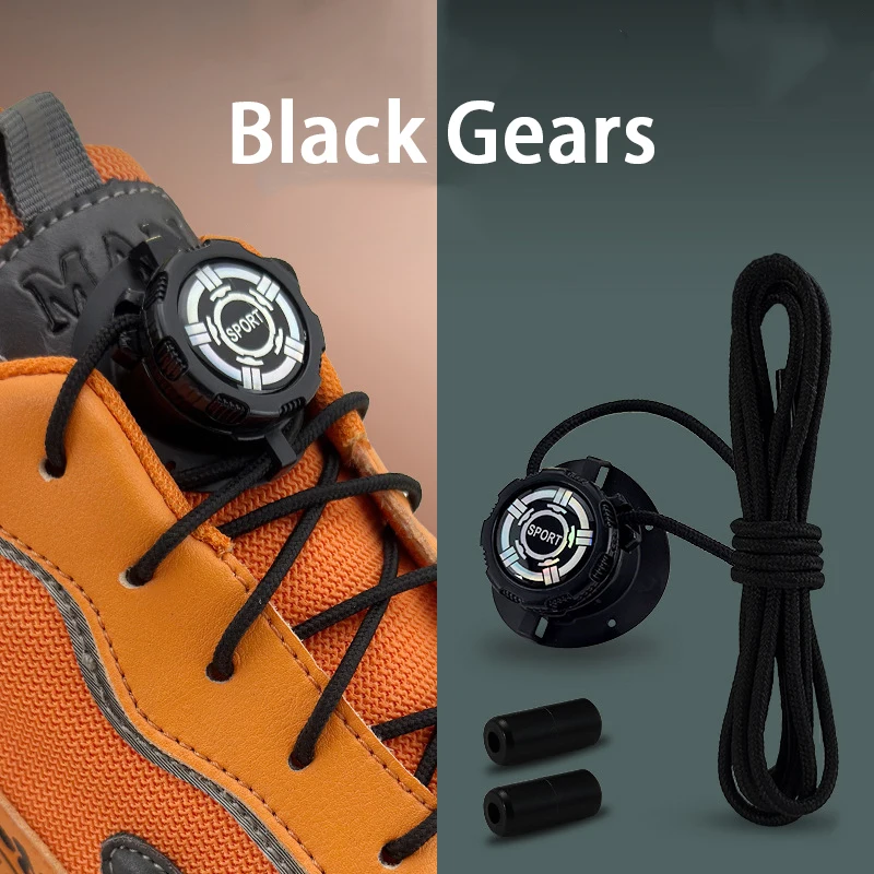 No Tie Shoelaces Shoe Accessories Swivel Buckle Laces Sneakers Thick Rope Automatic Shoelace Easy Installation 1Pair/2Pair