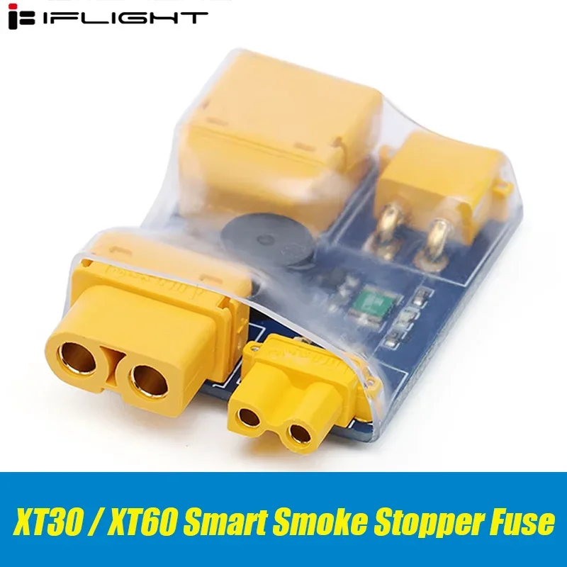 IFlight XT30 / XT60 Smart Smoke Stopper Fuse Test Safety Plug Short-circuit Protection Plug for FPV Racing drone