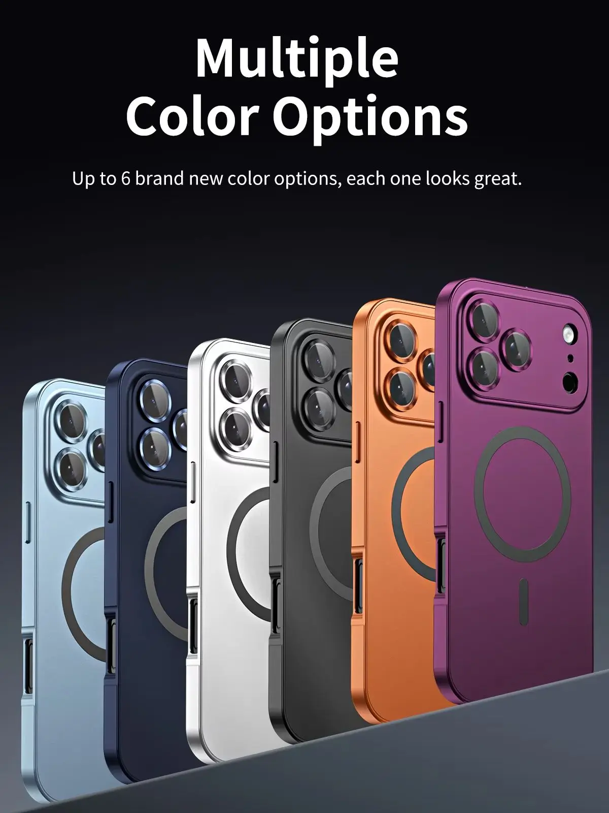Modne etui na telefon z metalową ramką do iPhone'a Air 13 14 15 16 17 18 Pro Max Plus, aluminiowy panel tylny z PC, pokrowiec na Apple 18 Promax — zdjęcie produktu 7