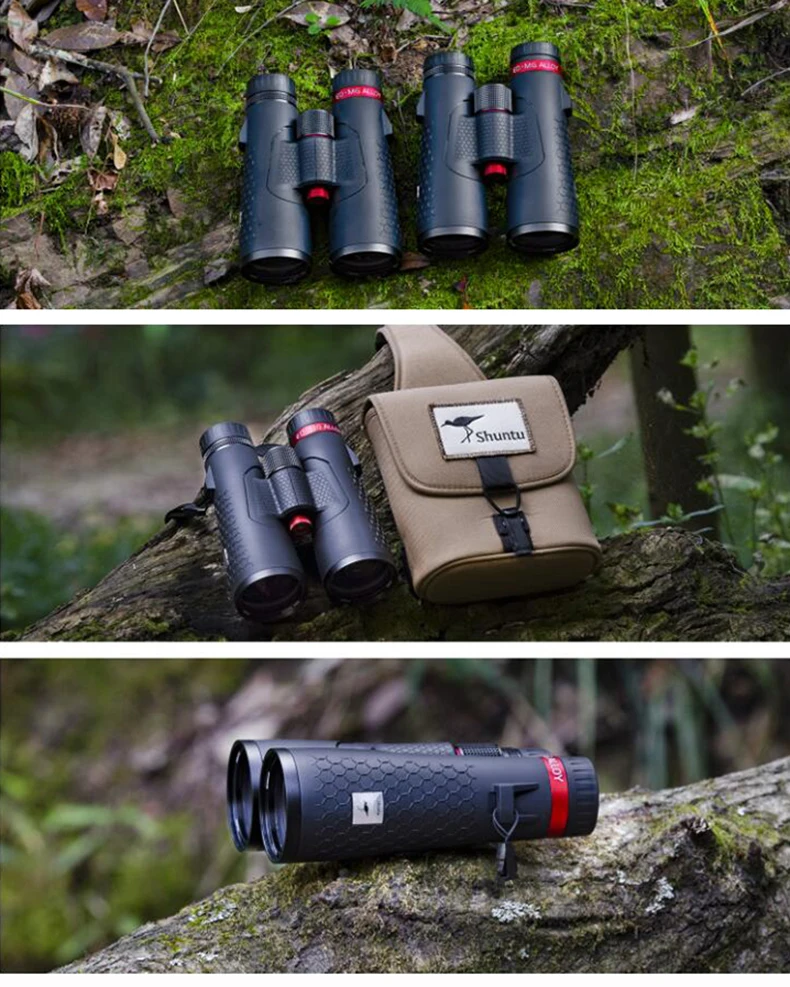 Shuntu Leistungsstarkes 10x50/12X50 ED-Objektiv-Fernglas IPX7 wasserdichtes Bak4-Prisma-Langstrecken-Außenteleskop für Camping, Jagd, Sport – Detail 17