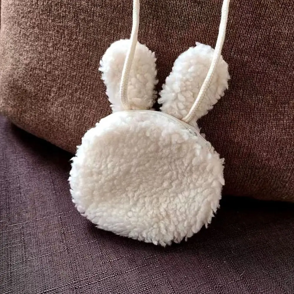 New Cartoon Bear Rabbit Shoulder Bag Soft Plush Plush Kids Messenger Bag Small Cute Crossbody Bag Boys Girls Outdoor