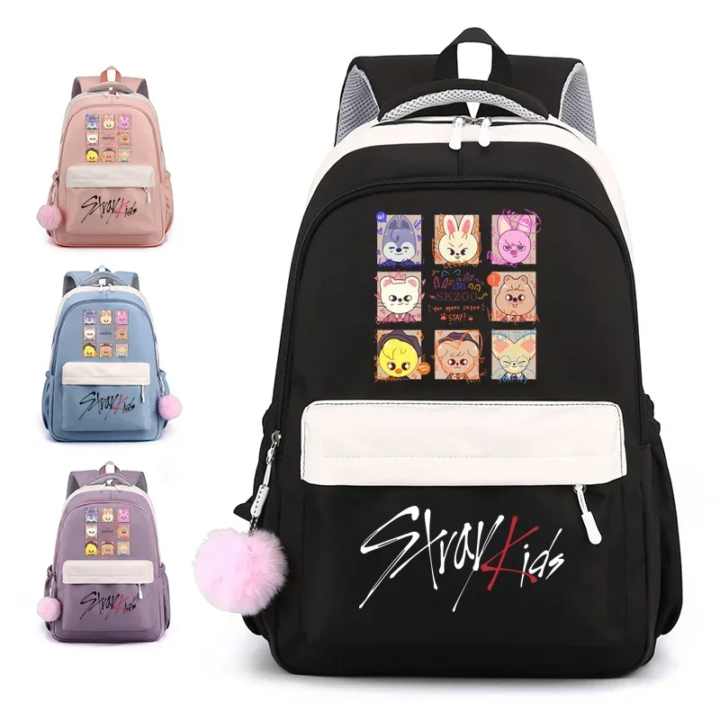 Korean K-POP Group Backpack Girls Boys High Quality Schoolbag Casual Comfortable Large Capacity Cute Cartoon Backpacks MN12