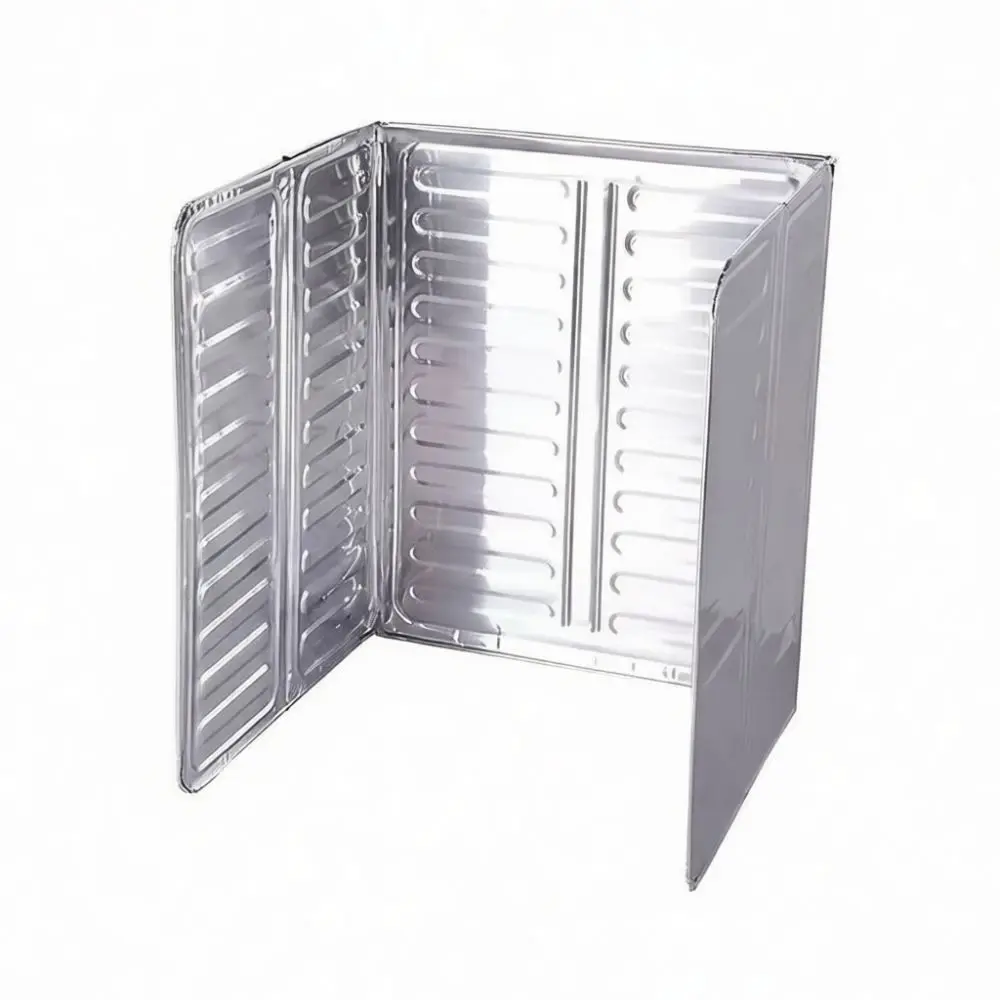 Kitchen Oil Splash Barrier For Daiso Aluminum Foil Stove Guard Heat Insulation Screen Foldable Cooking Protector Tool