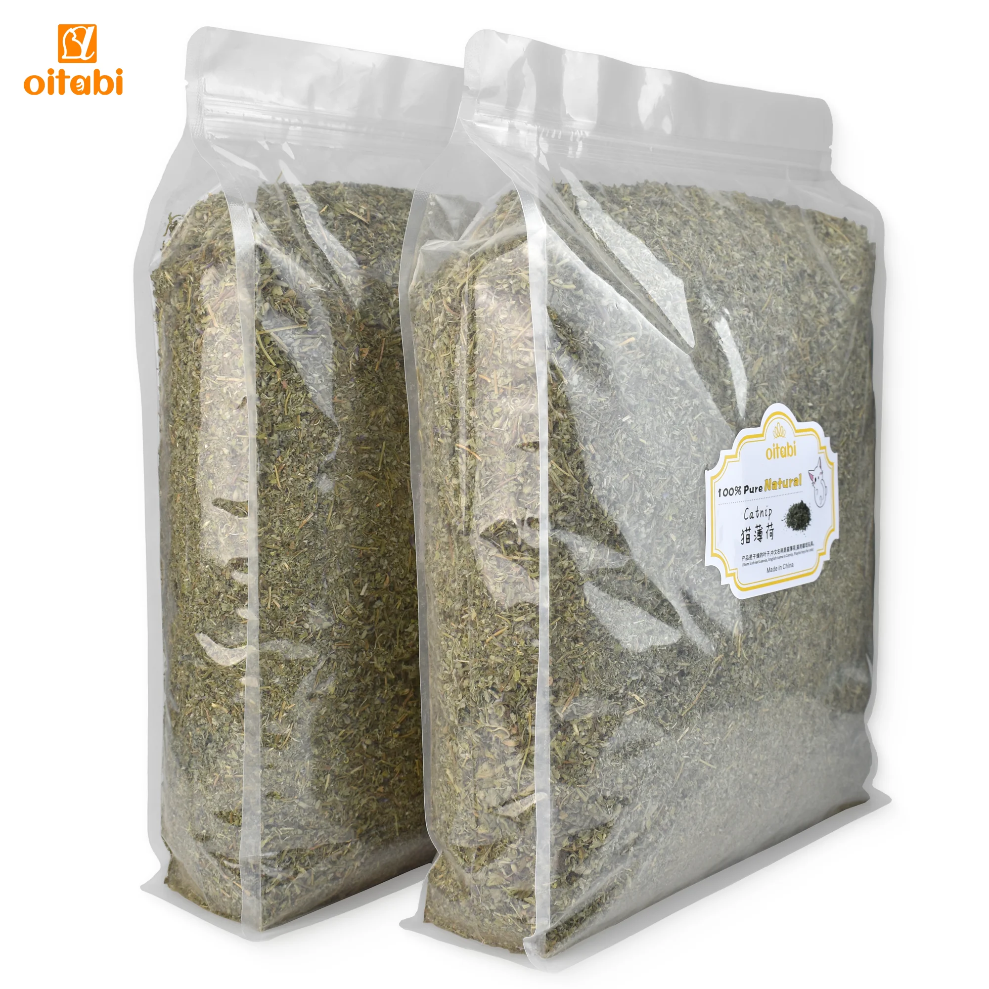

Oitabi 1.95kg Wholesale Natural Catnip for Cats Toy Organic Dried Herb Premium Pure Catnip Kieetn Chewing Interactive Toys Gift