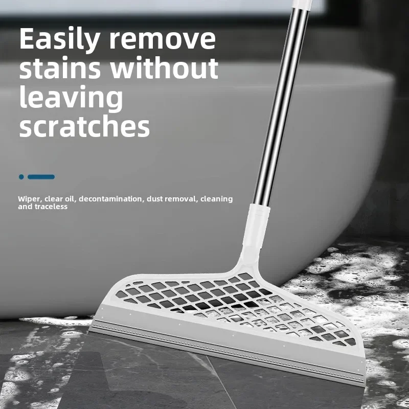 مكنسة سيليكون سحرية إطالة تنظيف الأرضيات ممسحة شعر الحيوانات الأليفة مكنسة الغبار ممسحة أرضية الحمام أدوات التنظيف المنزلية #3