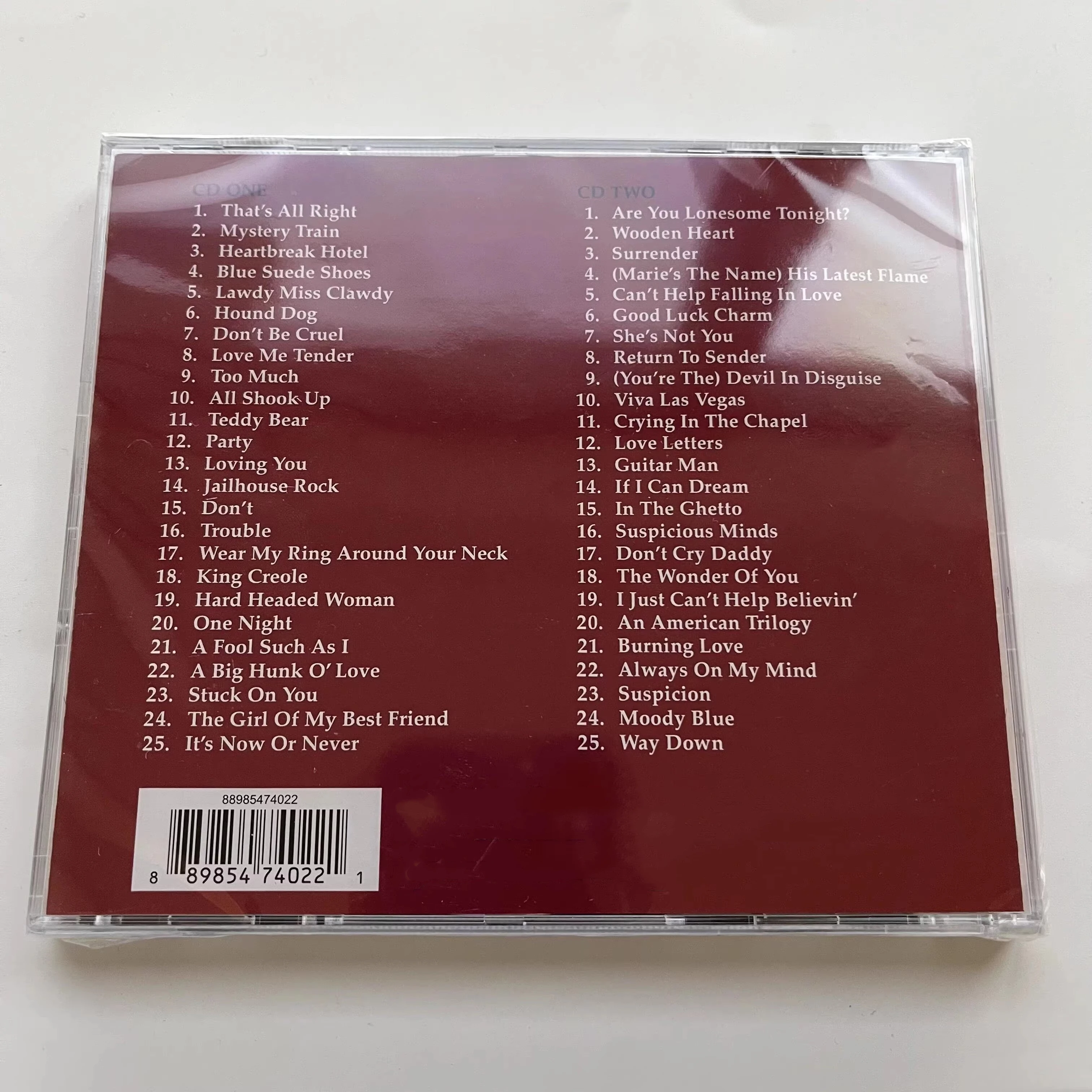 Rock The King Presley Music CD The 50 Greatest Hits Album 2pcs Music Record Cosplay Walkman Car Soundtracks Box Party Music Gift