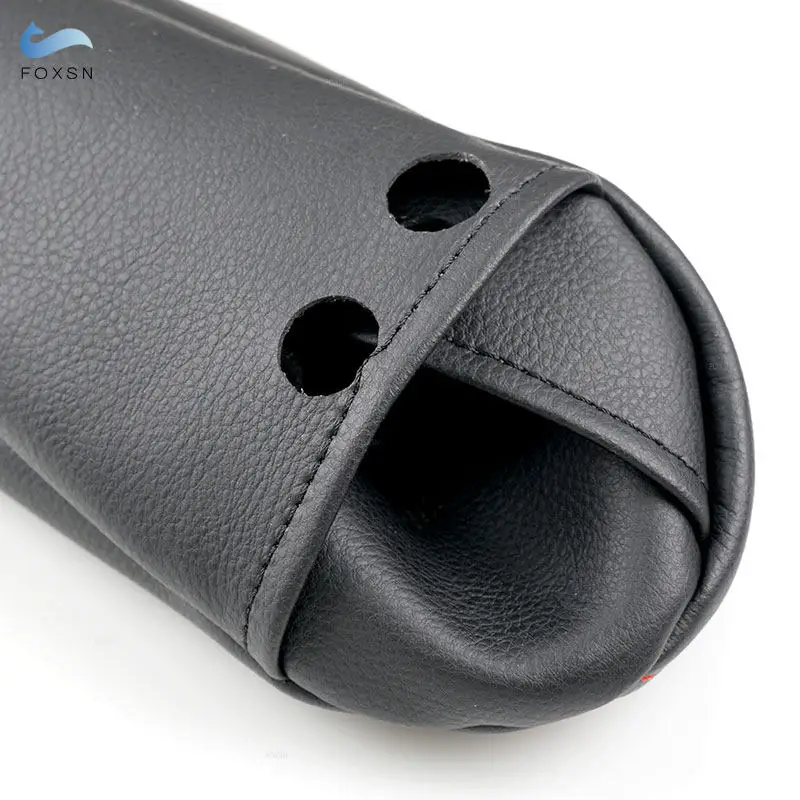 Car Driver & Passenger Side Seat Armrest Handle Cover Black/Beige Microfiber Leather Trim For Citroen C4 Peugeot 307 2008 2009