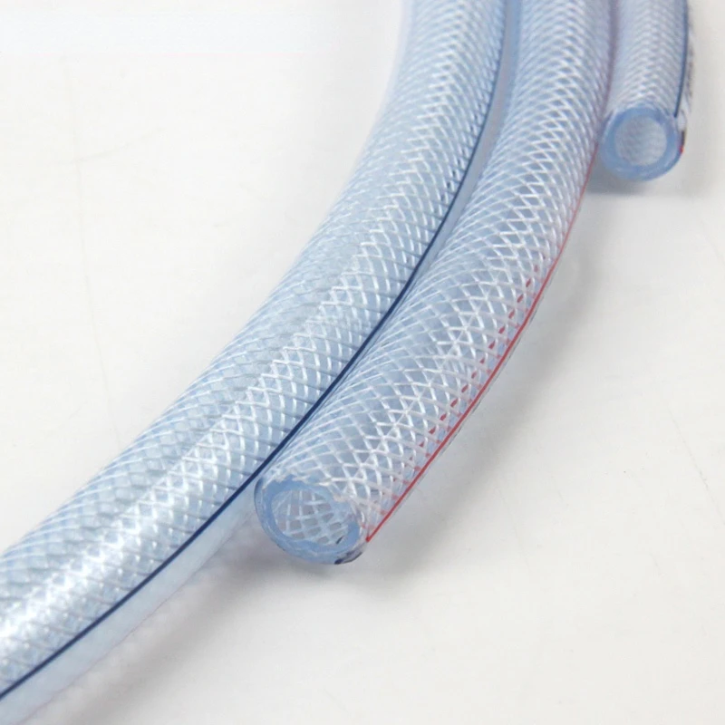 Braided Reinforced Hose Gardend Irrigation Flexible Fiber Water Supply Pipe Environmental Protection Pipe 1 Pcs（1m）