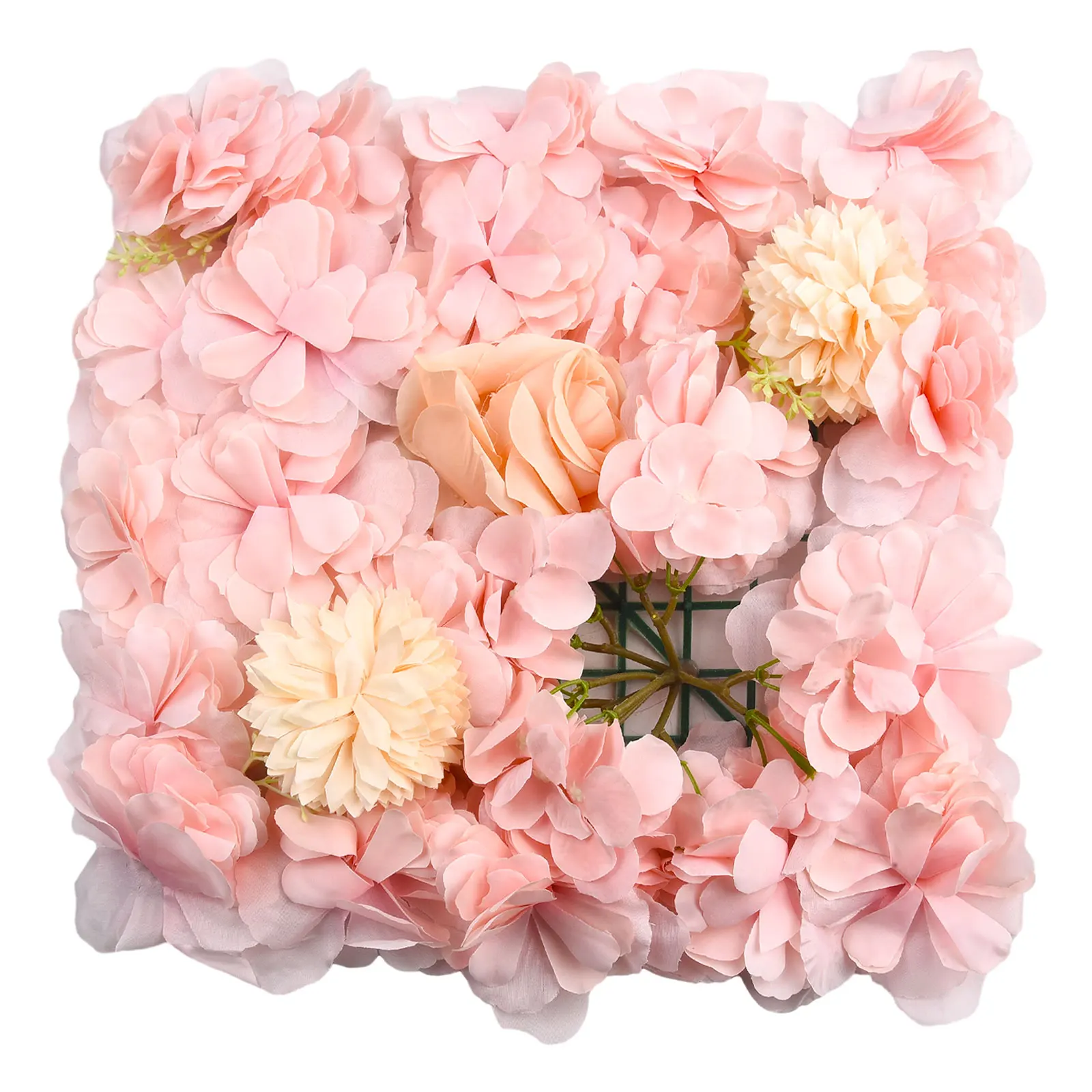 Artificial Silk Rose Flowers 3D Backdrop Wall Wedding Decoration Fake Flower Wall Panel For Baby Shower Background Home Decor